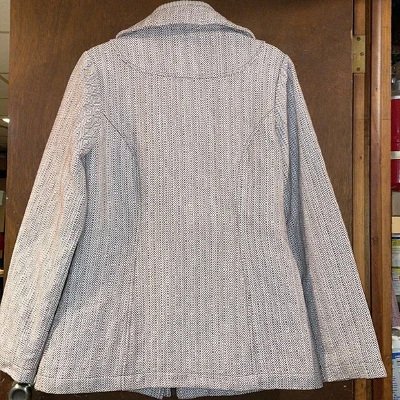 Anthropologie Tulle Coat Size L Lined ZipFront - Picture 3 of 14